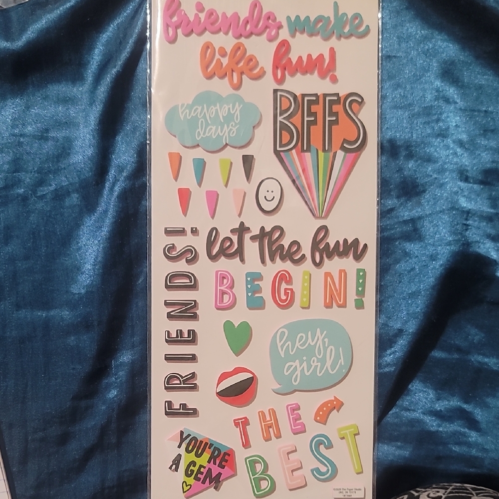 Colorful Friendship Sticker Set